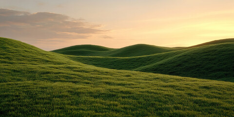 Grassland Hills at Sunset