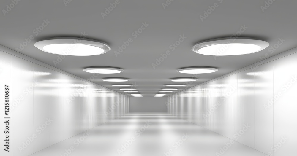 Poster night view of a white smooth abstract architectural background, illuminated and rendered in 3d