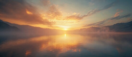 Fototapeta premium Golden Dawn Reflections