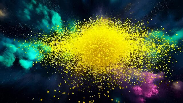 Exploring the Vivid Colors of a Cosmic Nebula in Space