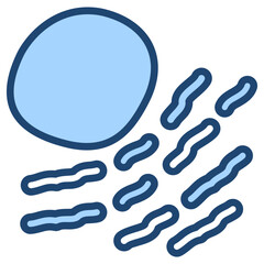 Endoplasmic Reticulum Blue Icon