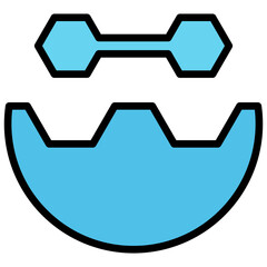 Active Site Outline Color Icon