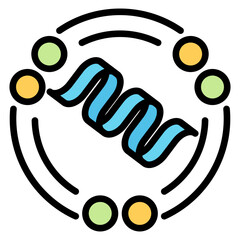 Secondary Structure Outline Color Icon