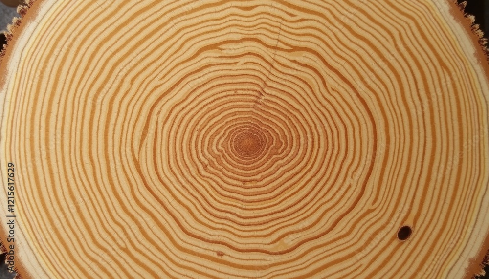 Poster close-up view of concentric tree rings, showcasing the natural texture and growth patterns of wood. 