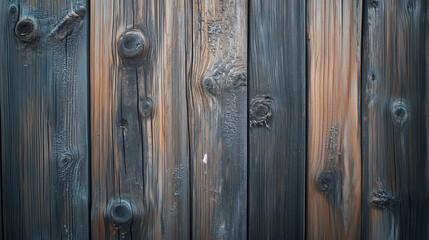 Fototapeta premium Rough-Cut Oak Wood Texture with Uneven Surfaces, Pronounced Knots, and Dark Brown Tones for a Solid Rugged Rustic Look in Vintage-Inspired Designs