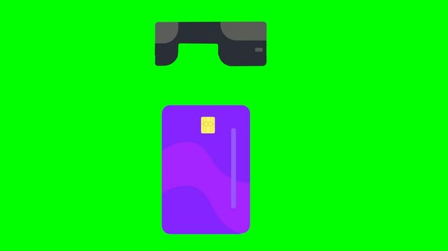 insert credit card video animation