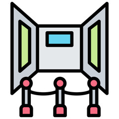 Exhibition Outline Color Icon