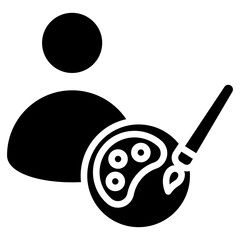 Artist Glyph Icon