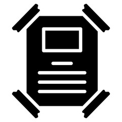 Poster Glyph Icon