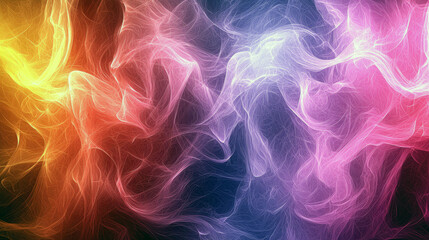 Fototapeta premium Abstract Colorful Swirls: A Dreamlike Digital Art Piece