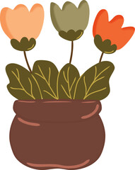 Hand-Drawn Floral Element Illustration