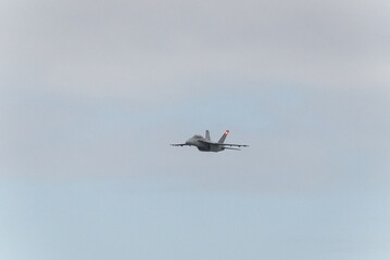 Close up of fighter jet doing stunts at airshow