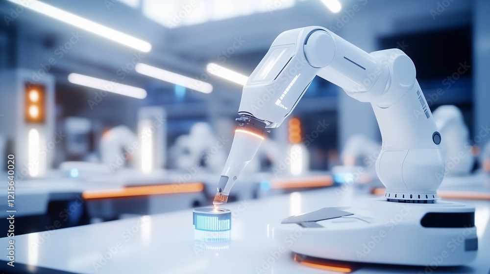 Poster iot-enabled robotic arms in industry 4.0 manufacturing: a network of smart robotic arms in a digital