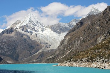 Image from the trekking experience to Paron Lake at Huascaran National Park, Cordillera Blanca...