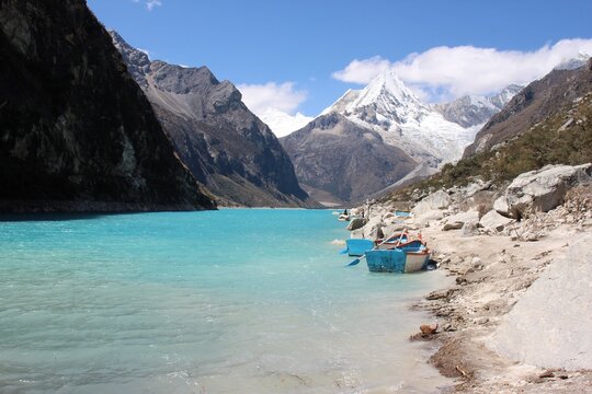 Image from the trekking experience to Paron Lake at Huascaran National Park, Cordillera Blanca Range in Ancash, Peru.
