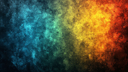 Obraz premium Abstract Cosmic Texture: Vibrant Blue, Orange & Red Hues - Grunge Wallpaper