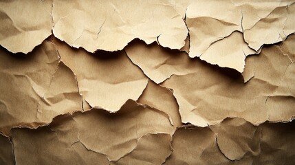 Torn Brown Paper Texture Background