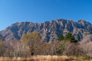 戸隠山の稜線