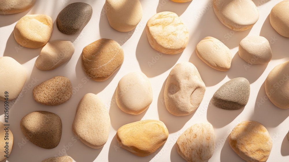 Poster uneven yellow stones create natural and calming texture, perfect for various design projects. warm t