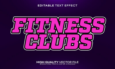 Fototapeta premium Girl fitness text effect, editable text effect and workout 3d font style bold shadow female poster design