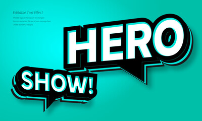 &rdquo;Love Show!&rdquo; Editable title logo text style effect in speech balloon text with light pink line accent black border & light pink inner shadow. light pink background, sans serif typeface
