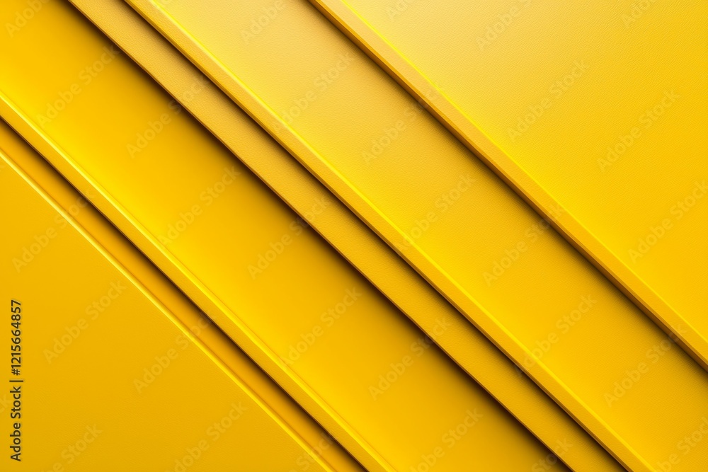 Poster yellow background with three parallel lines