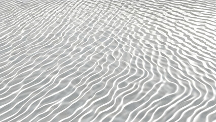 Elegant abstract white water ripple shadows creating a soft, transparent texture, perfect for natural and minimalist backgrounds.