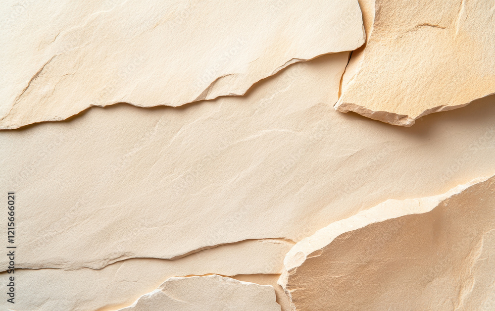 Poster golden hued stone textures create serene and natural backdrop, showcasing smooth surfaces and subtle