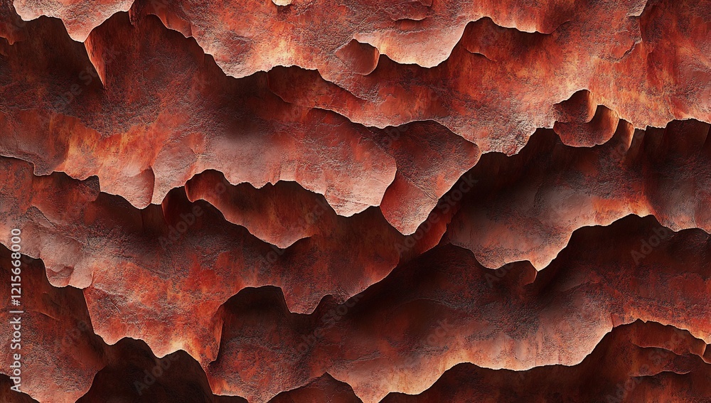 Poster abstract fiery red rock texture background.
