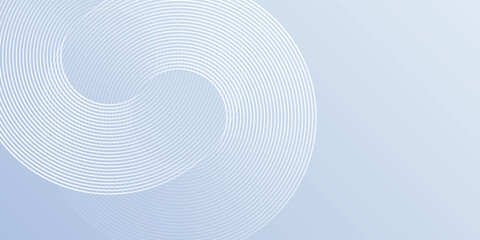 Abstract blue modern background with circle elements. Digital technology line circle simple