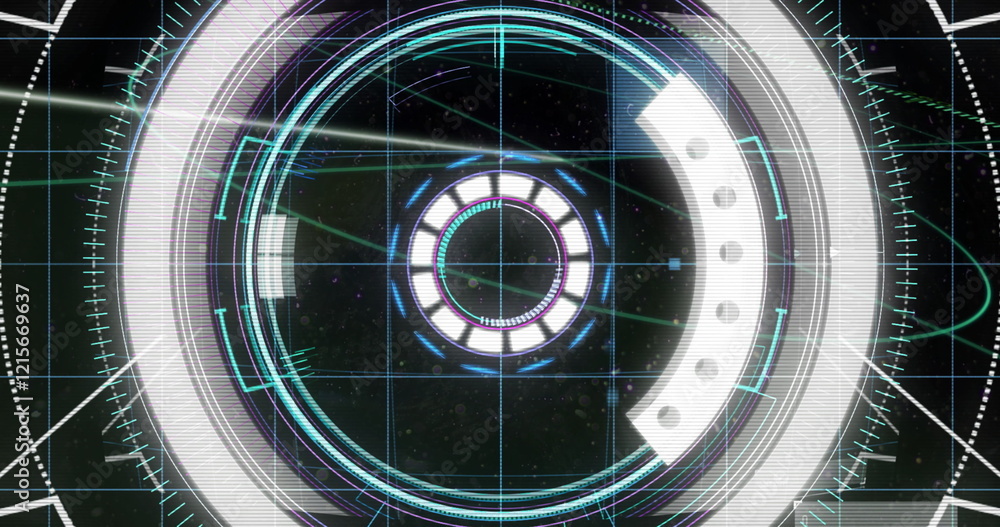 Aufkleber image of scope scanning with digital data processing