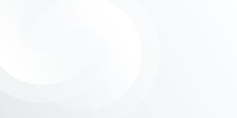 Abstract white glowing geometric lines on gray background. Modern shiny line simple