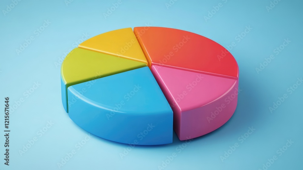 Poster a colorful pie chart with an empty section, symbolizing incomplete advice or analysis.