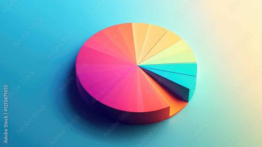 Poster a colorful pie chart with an empty section, symbolizing incomplete advice or analysis.