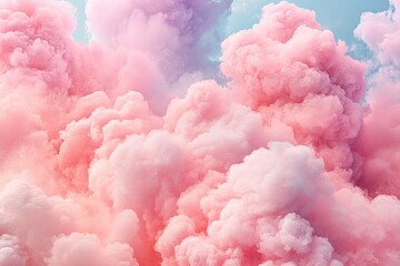 Pink and Purple Dreamy Cloudscape Background Image