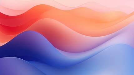 Obraz premium Abstract waves in soft colors create a calming, fluid background.