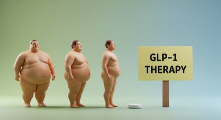 GLP-1 and Obesity Transformation Images, diabetes, insulin, appetite, incretins