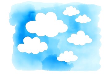 Obraz premium The clouds are shaped into fun shapes, creating a sense of fun and imagination