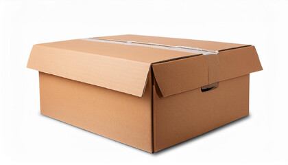 cardboard brown parcel box concept shipping and logistics services for delivery packing items to be sent to their destinations isolated on cut out or white background