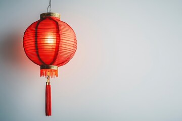 Obraz premium Glowing Red Chinese Lantern Festive Decor