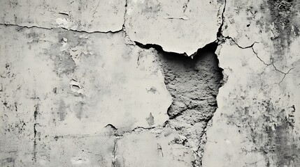 Obraz premium Cracked Weathered Wall Surface Texture Background