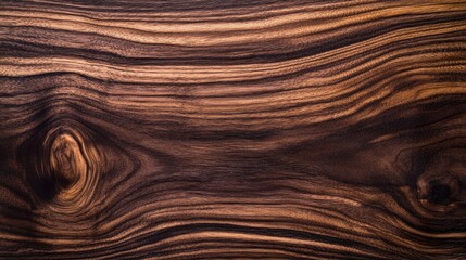 Fototapeta premium Dark wood texture with prominent grain patterns and knots suitable for backgrounds and designs showcasing natural elements Copy Space