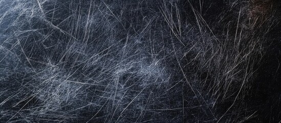 Fototapeta premium Abstract texture background with random thin lines pattern on dark surface ideal for design projects with Copy Space.