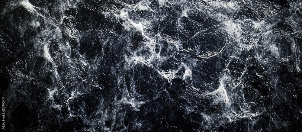 Poster abstract black and white textured background with swirling patterns resembling ink or smoke. copy sp