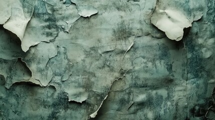 Obraz premium Textured background of peeling paint on an old wall with faded colors and imperfections providing ample copy space for design projects.