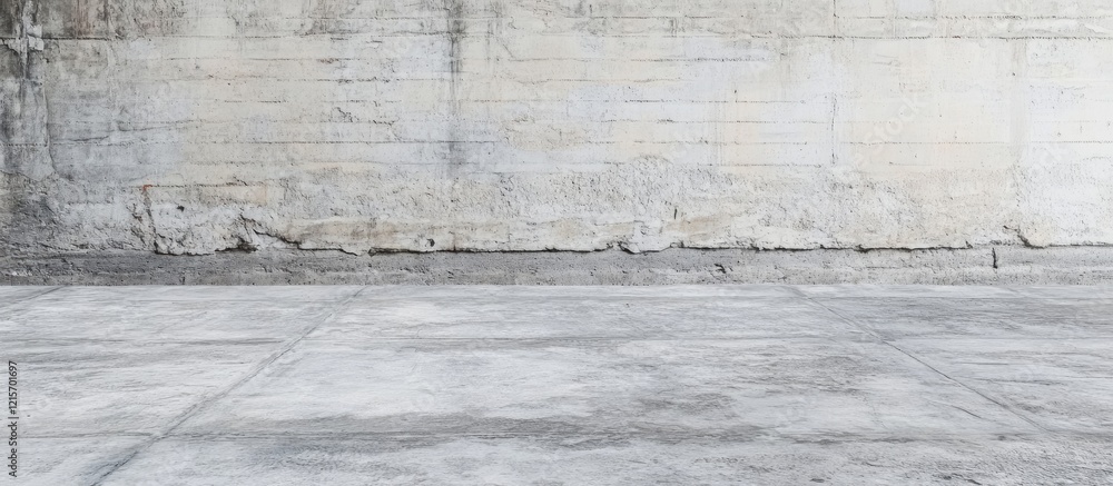 Aufkleber concrete wall and floor surface with texture and cracks ideal for background use copy space