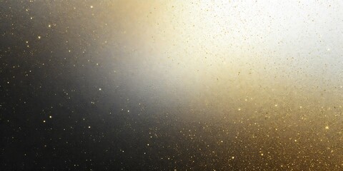 Obraz premium Golden glitter particles, light bokeh background, festive design, website header