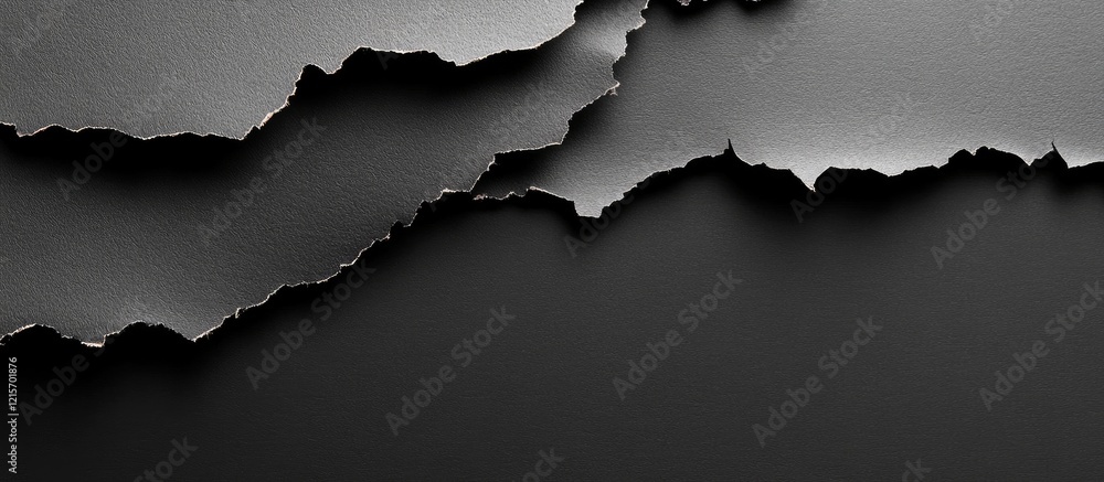 Poster black textured background with torn edges creating a dramatic contrast and ample copy space for text