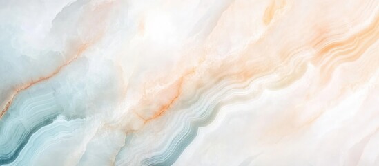 Abstract marble background with soft pastel colors and fluid lines creating a smooth texture Copy Space