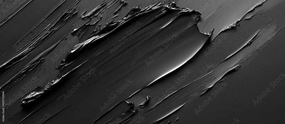 Poster textured abstract black surface with layered paint or material, showcasing depth and contrast, perfe